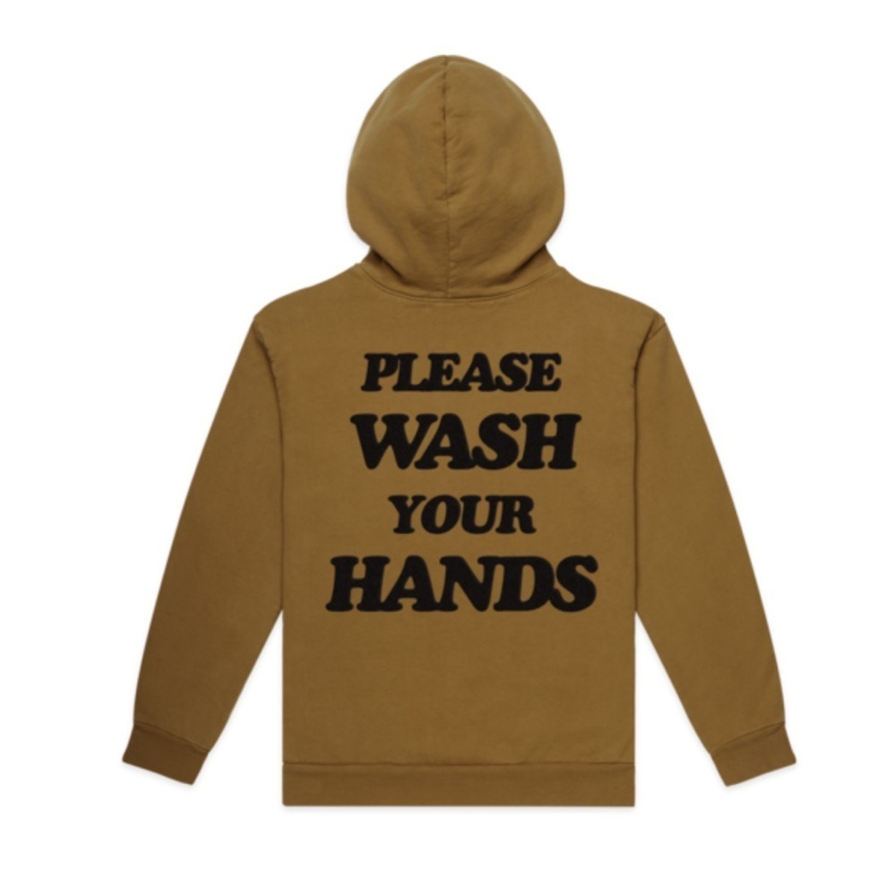 TALENTLESS Brown Hoodie with Black Text size XS